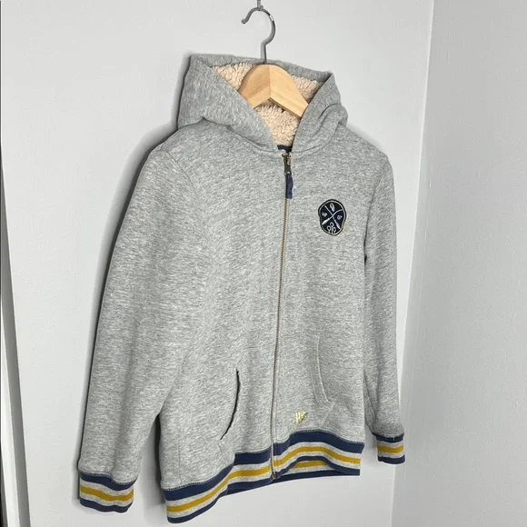 Mini Boden Harry Potter Seeker Zip Up Hoodie Sherpa Lined Kids size 9-10 - Picture 2 of 15